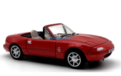 CR 1:76 Red MX-5 Miata MK1 Convertible Sports Model Diecast Metal