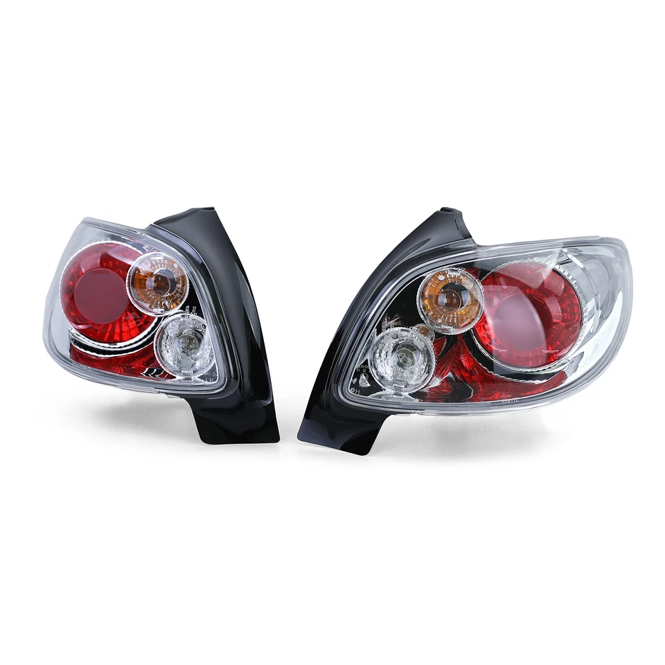 For Peugeot 206 Hatchback 3+5 Doors 98-09 Rear Lights Clear Glass - image 2 of 4
