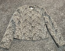 Jones New York Blazer Jacket Womens Size 8 One Button Classy