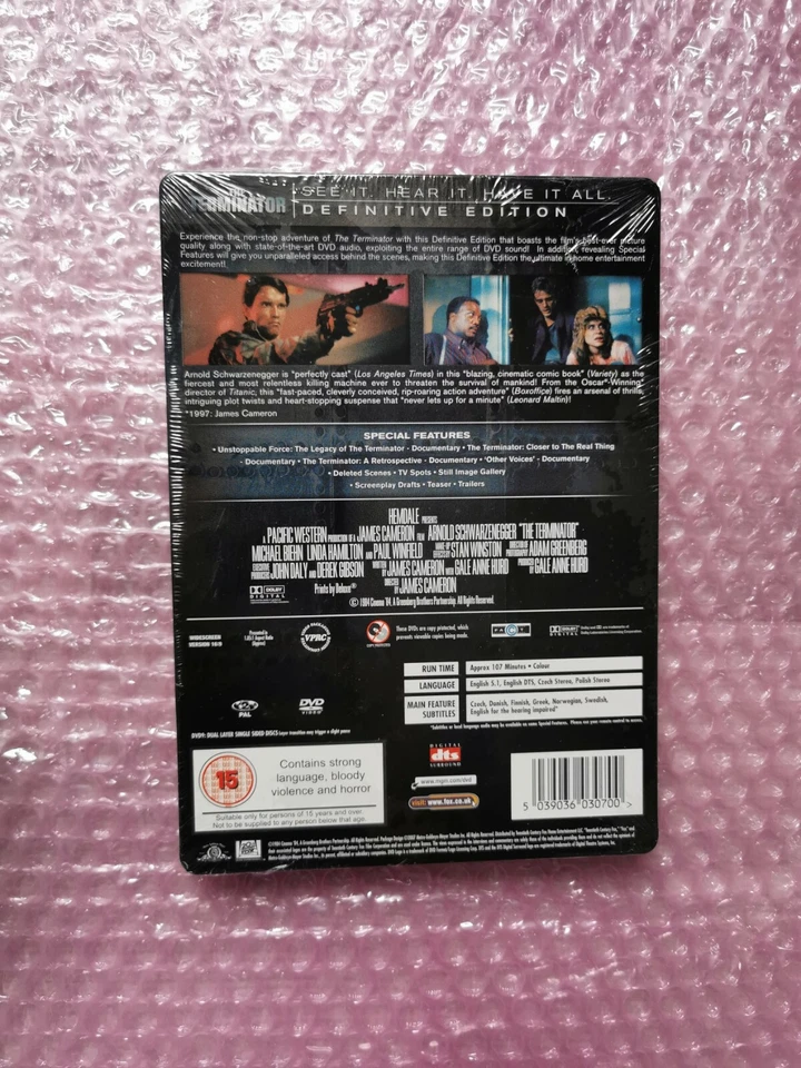 Terminator Definitive Edition Steelbook Engl Neu und OVP DVD - Bild 3 von 4