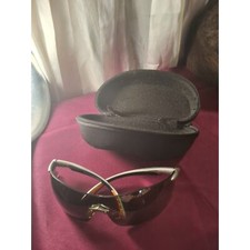 Wrap around safety glasses with case, polarized