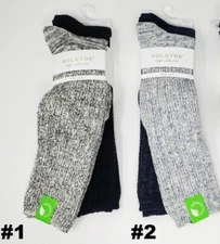 GOLD TOE Women's 2 Pack Boot Crew Socks, Casual, 9-11 (shoe 6-9)