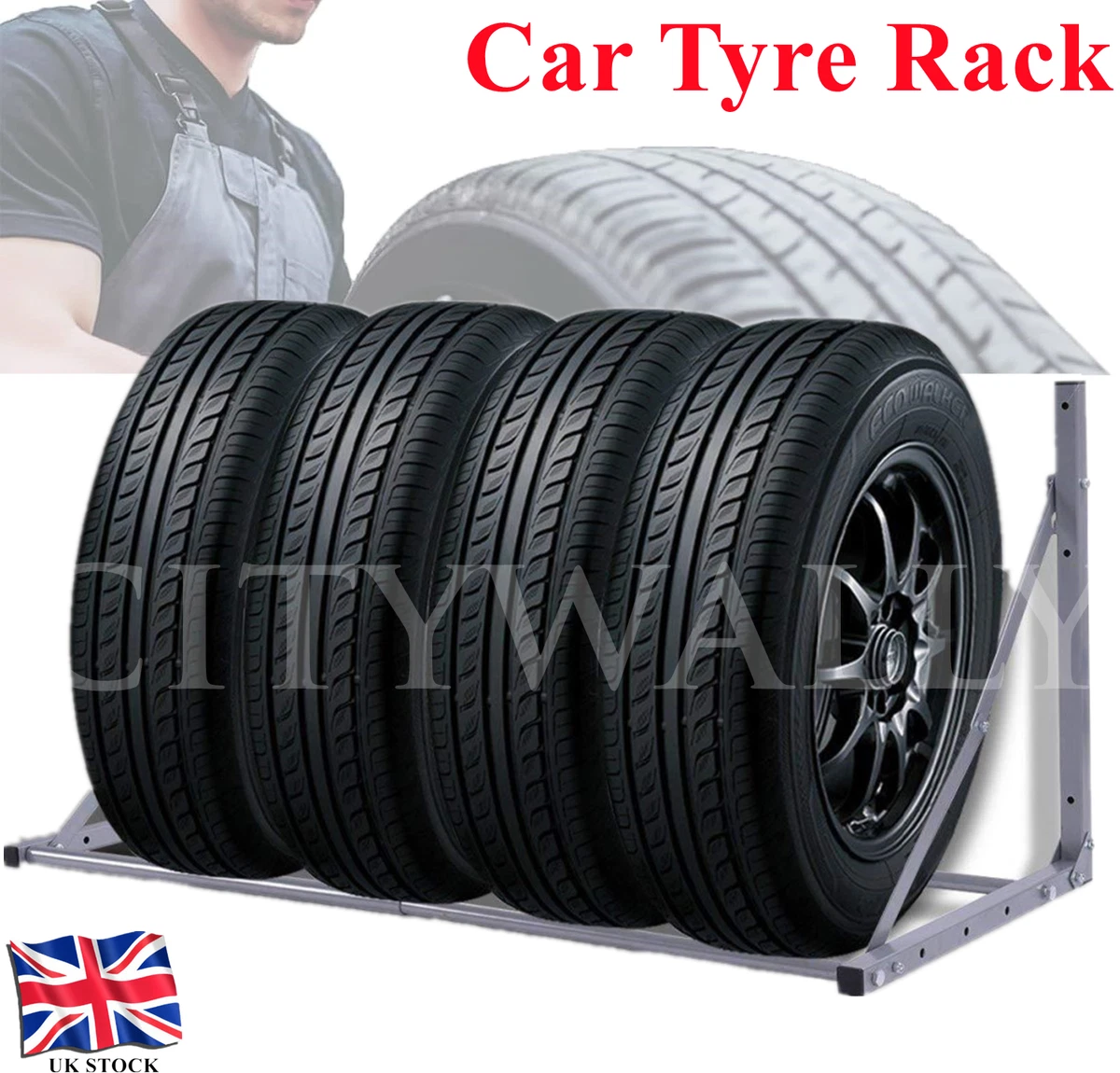 Wall mounted 2024 tire storage rack