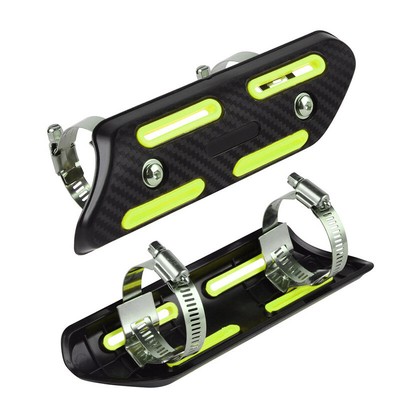 Universal Auspuffrohrschutz Edelstahl - Hitzeschild Für Motorrad