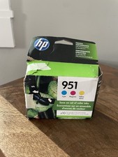 HP 951 Genuine OEM Color Ink Cartridge 3 Pack Open Box NEW Expired OCT 2020