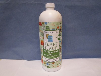 BEEKMAN ~ HAPPY PLACE AIR FRESHENER GEL SWEET GRASS ~ 32 OZ