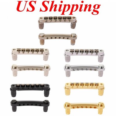 LP Guitar Roller Saddle Tune-O-Matic Bridge with Tailpiece Stop Bar fits Epi