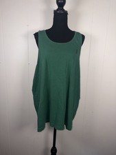 free people movement oversized tank mini dress small green