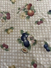 Vintage Summer Fruits Pit Fruits Botanic Cottage Rectangular Tablecloth 58 X 98