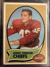 1970 Topps - Johnny Robinson Kansas City Chiefs  #129 Vintage Football Card