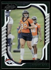 2022 Panini Absolute #163 Greg Dulcich Retail Denver Broncos Rookie