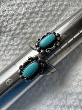 Vintage Southwest Turquoise Sterling Silver Ring size 5.25