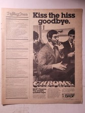 Vtg 1982 1/3-Pg Vert Large-Format Magazine Advertisement for BASF Chrome Tapes