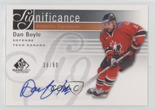 2011-12 SP Game Used Edition SIGnificance 39/50 Dan Boyle #SIG-BY Auto 1o3