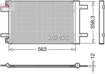 Kondensator, Klimaanlage DENSO DCN21032 für OPEL GRANDLAND X Van 2 2017-2021