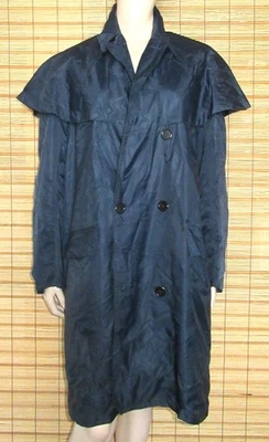 BLAUER REGENMANTEL - RAINCOAT - NYLON - VINTAGE - VALENTINO - GR. 50 - Bild 1 von 4