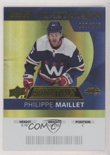 2021 Credentials 2020-21 Debut Ticket Access Yellow 97/249 Philippe Maillet 0l45