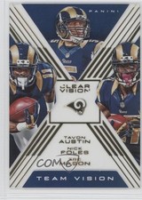 2015 Panini Clear Vision Team Gold 3/10 Tavon Austin Tre Mason Nick Foles 0b2