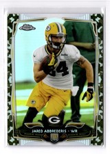 JARED ABBREDERIS 2014 Topps Chrome STS Camo Refractor #130 #/499