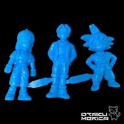 Bandai Dragonball GT Trunks Pan Goku Set (Blue) - Keshi Figure Set