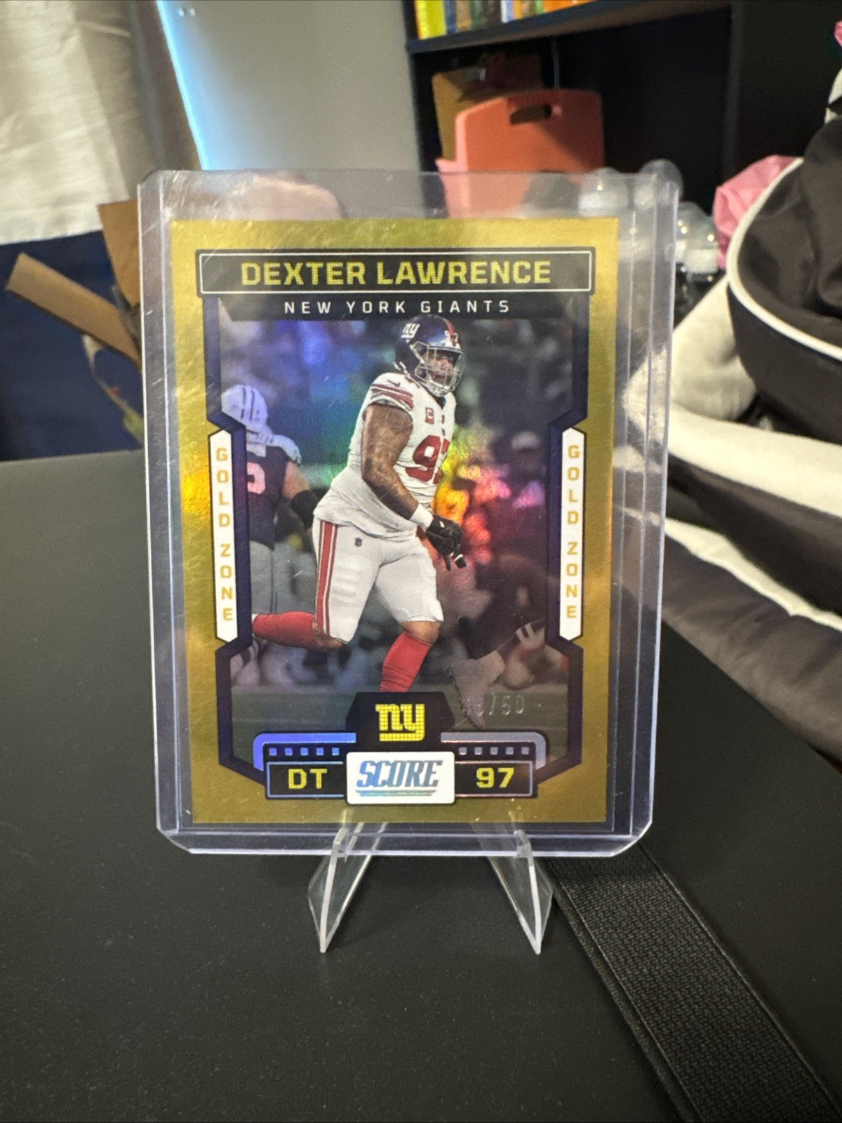 2023 Score Gold Zone /50 Dexter Lawrence   #239 Giants