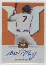 2017 Leaf Valiant Draft Orange 16/25 Adam Haseley #BA-AH1 Auto 0g4