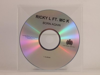 RICKY L FT MC K BORN AGAIN (F28) 1 Track Promo CD Single including Plastic Sleev
