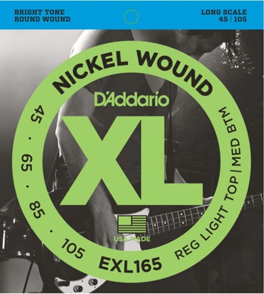 Bass Guitar Strings D'Addario EXL165 Long Scale 45-105