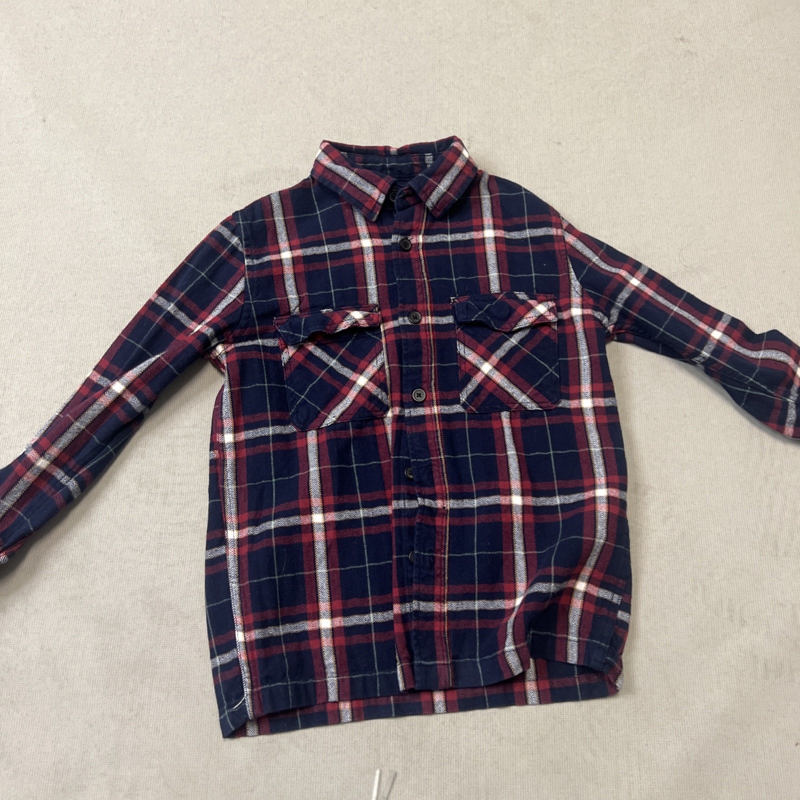 Duluth Trading Co Men's L Free Swingin' Flannel Plaid Shirt Red Relaxed Fit