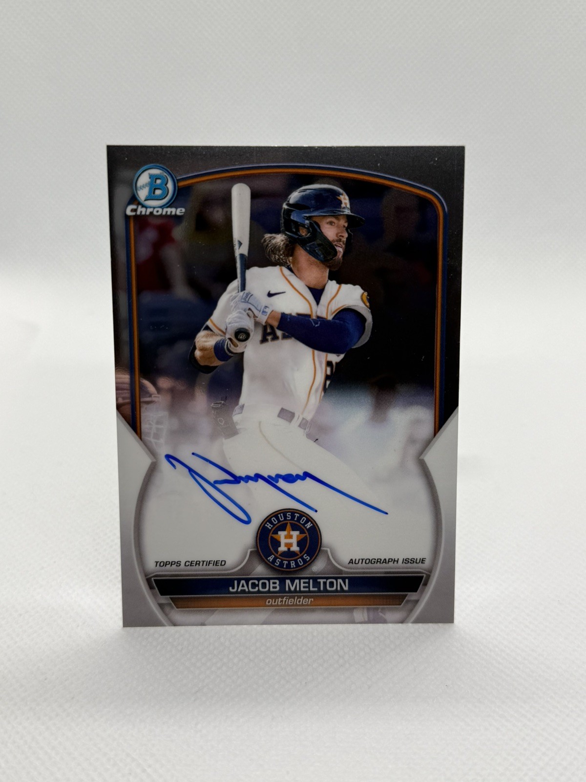 Jacob Melton 2023 Bowman Chrome Prospect Auto #CPA-JML Houston Astros,  Rays