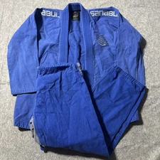 Sanabul BJJ Gi Jiu Jitsu Kimono Uniform A3 Blue 2 Piece Set No Belt