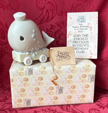 PRECIOUS MOMENTS 1991 "521825" "MAY YOUR BIRTHDAY BE MAMMOTH" W/TAG  REG.-MINT