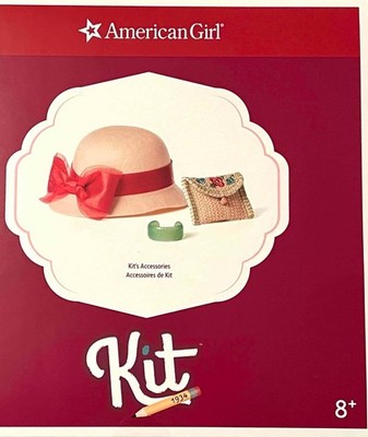 New American Girl Kit BeForever Meet Accessories~Hat/Purse/Bracelet complete~Box