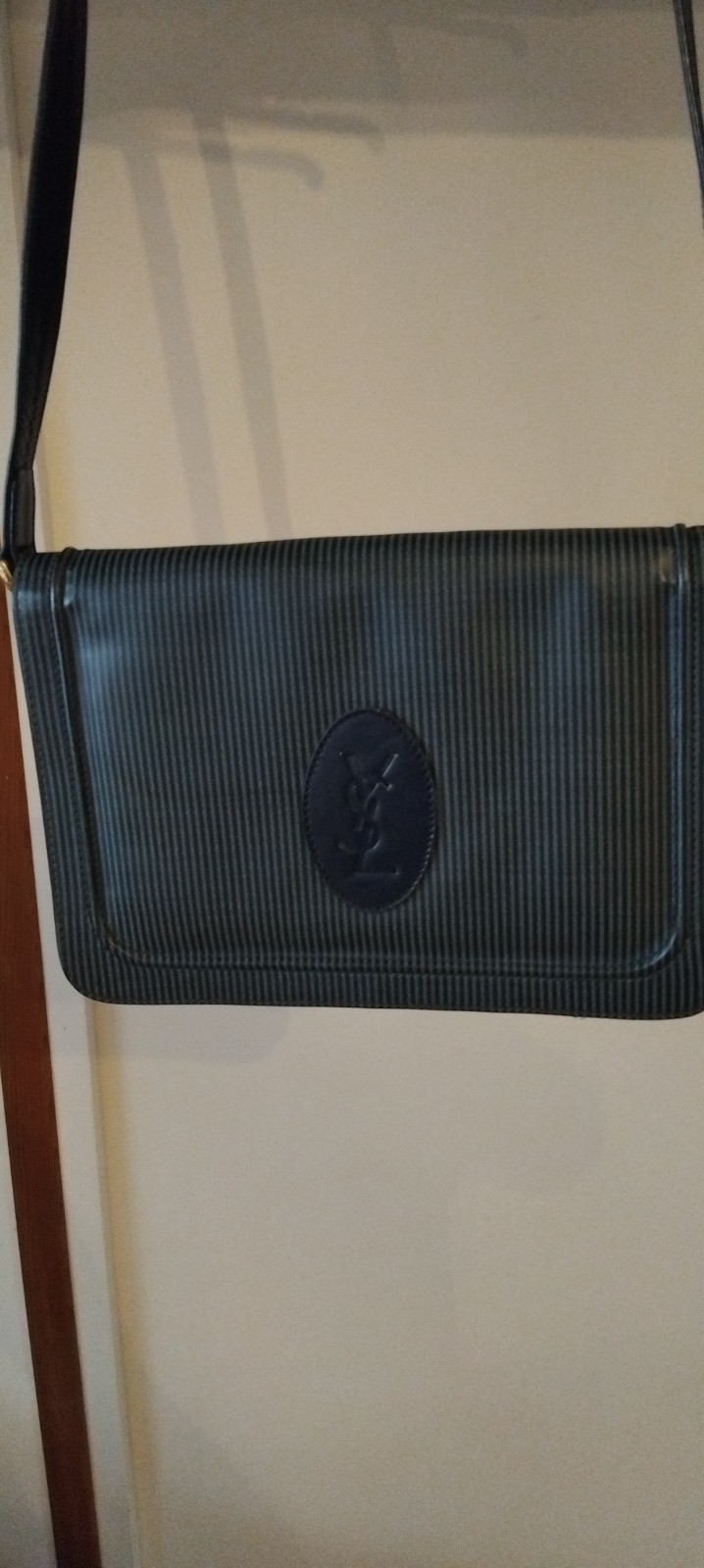 SAC A MAINS VINTAGE YVES SAINT LAURENT BLEU