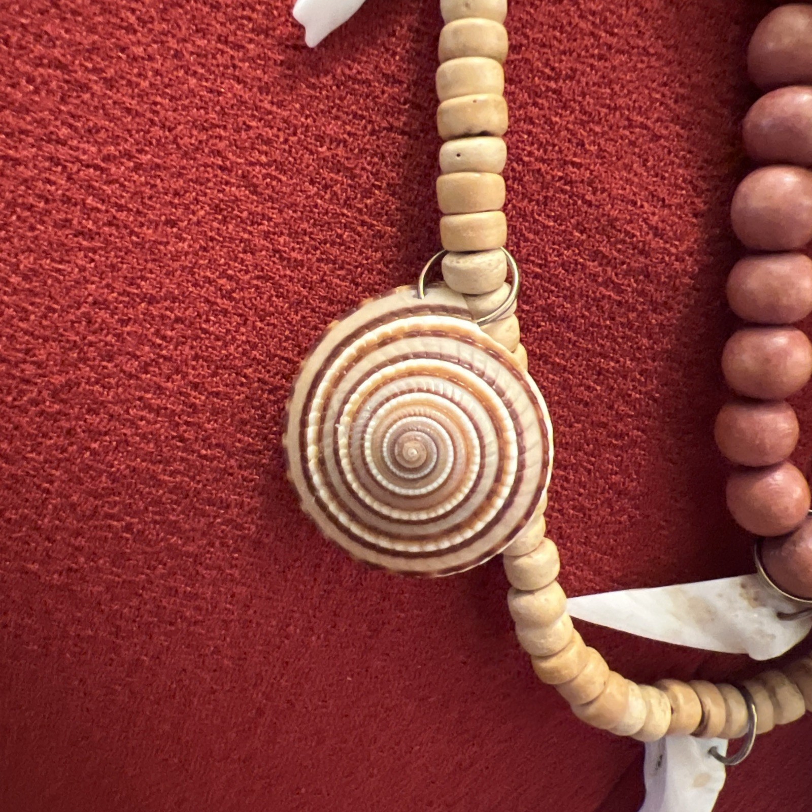 Beautiful Handmade Multi Strand Boho Shell Wood B… - image 7