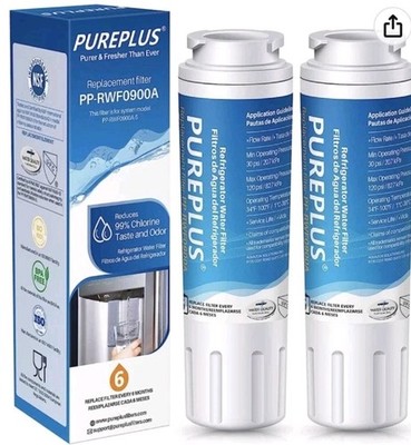 Water Filter For Filter 4 EDR4RXD1 Maytag UKF8001 - 2 Pack