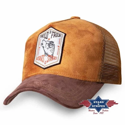 Western Trucker Cap "WILD AND FREE", Baseball Cap Kappe Mütze - Bild 1 von 2