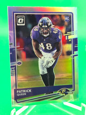 Patrick Queen 2020 Optic Holo Refractor Prizm #118 Rookie Card RC Ravens. rookie card picture