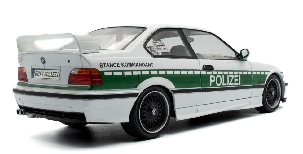 BMW E36 M3 Coupé miniature Solido blanche, idéal expo vitrine 1/18 - 3