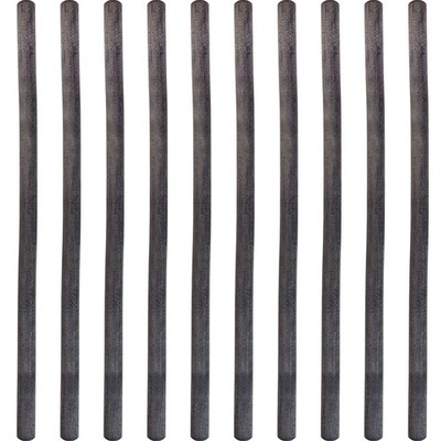Friction Rod, Ebonite, 9.75mm x 300mm, Pack of 10