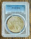 1926-S Peace Silver Dollar PCGS MS61