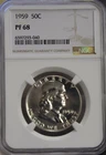 1959 US Proof Franklin Half 50c NGC PF68