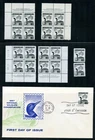 LOT 35798 MINT NH OG 369 FOUR PLATE BLOCKS,  ONE FDC BIRDS WILDLIFE CANADA