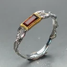 Handmade jewelry Natural Garnet Ring 925 Sterling Silver Size 7 /R471564