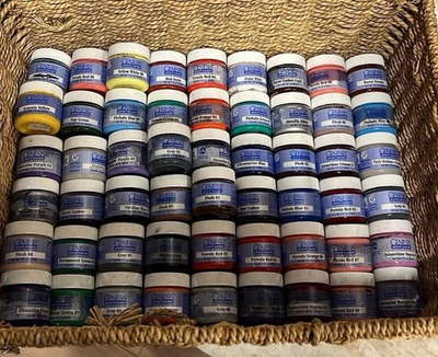 #ad Huge Genesis Heat Set Paint Lot 50 1oz Paints 4oz Mediums Titanium White Reborn $625.00