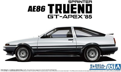 Aoshima Japan Toyota AE86 Sprinter Trueno 1985 GT-APEX 1/24 Modellbausatz...
