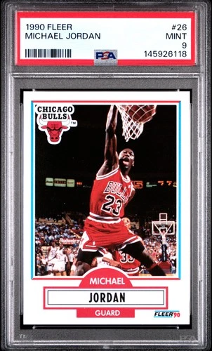 1990 FLEER #26 MICHAEL JORDAN PSA 9