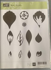 Stampin Up Build A Blossom 12 Piece Rubber Stamp Set Crafting Tool