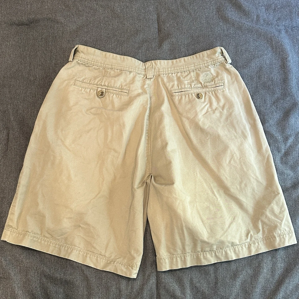 Pantalones Cortos Chinos Reyn Spooner Hawaii Para Hombre Algodón Caqui Tostado Talla 34 Foto 2 de 4