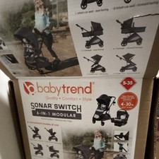 Baby Trend Sonar Switch 6-in-1 Modular Travel System Stroller Black S-35